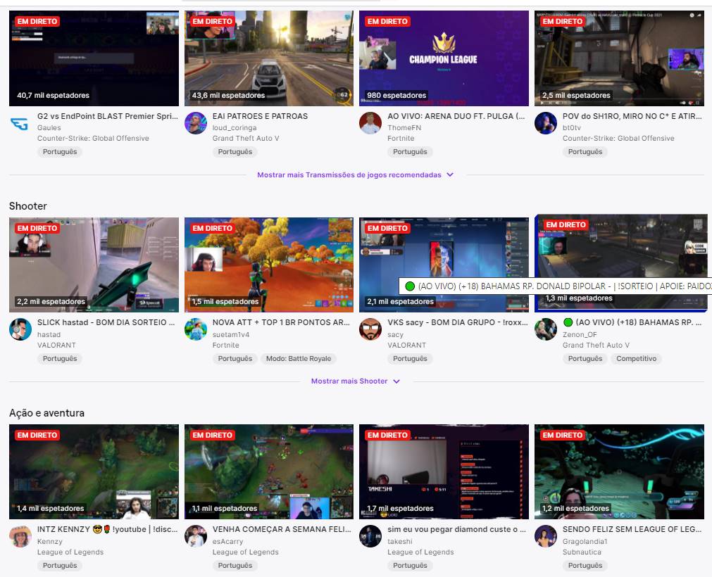 Esempio di flussi di videogiochi